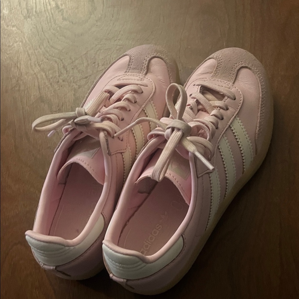 Adidas Kids Soft Pink Sneakers